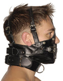 Strict Leather Premium Muzzle with Blindfold and Gags