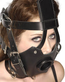 Strict Leather Premium Muzzle with Open Mouth Gag