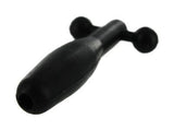 Silicone Cum-Thru Barbell Penis Plug