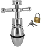 Trillium Metal Locking Anal Plug