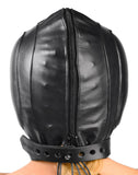 Padded Leather Hood - MediumLarge