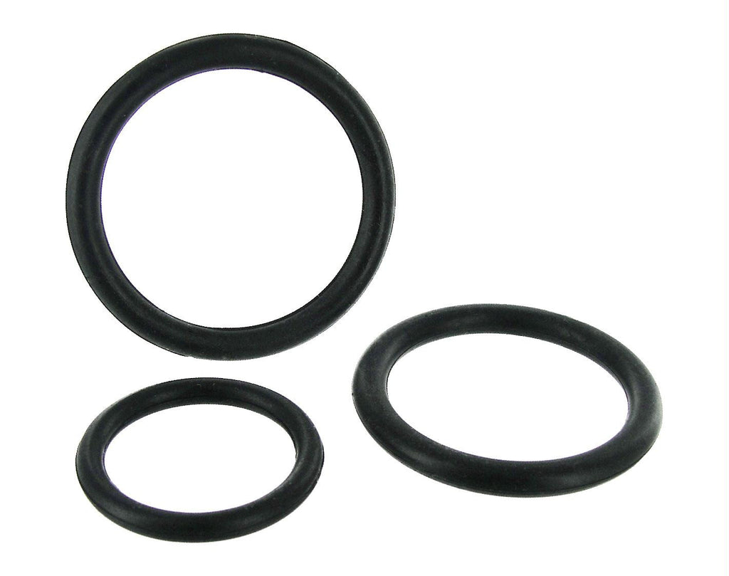 Black Triple Silicone Cock Ring Set