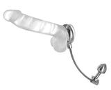 Slide and Ride Steel Cock Ring and Anal Plug