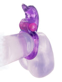 FlippHer Vibrating Cock Ring - Purple