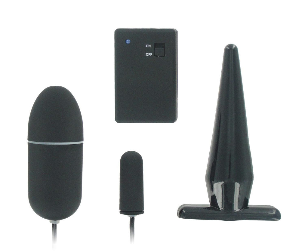 Remote Control Butt Plug and Bullet Vibe Combo