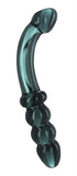 Hamsa Glass Dildo - Smoky Jade