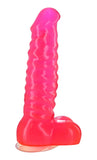 Rock Candy Vibrating Dildo with Strap-On Harness