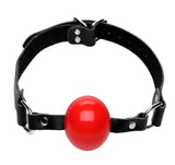 Silicone Ball Gag with Leather Straps