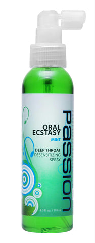 Oral Ecstasy Mint Flavored Deep Throat Numbing Spray- 4 oz