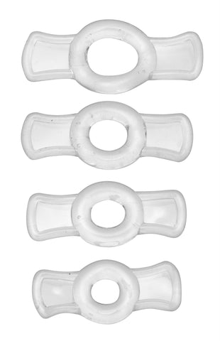 Size Matters Endurance Penis Ring Set - Clear