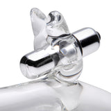 Damaru Rabbit Style Glass Vibrator