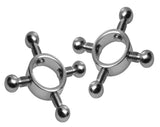 Stainless Steel Rings of Fire Nipple Press Set