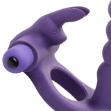 Double Delight Dual Penetration Vibrating Rabbit Cock Ring