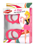 4 Play Pink Silicone Handcuffs