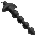 7 Speed Silicone Beaded Anal Vibe with Remote