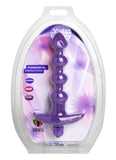 Violet Vibrating Silicone Anal Beads