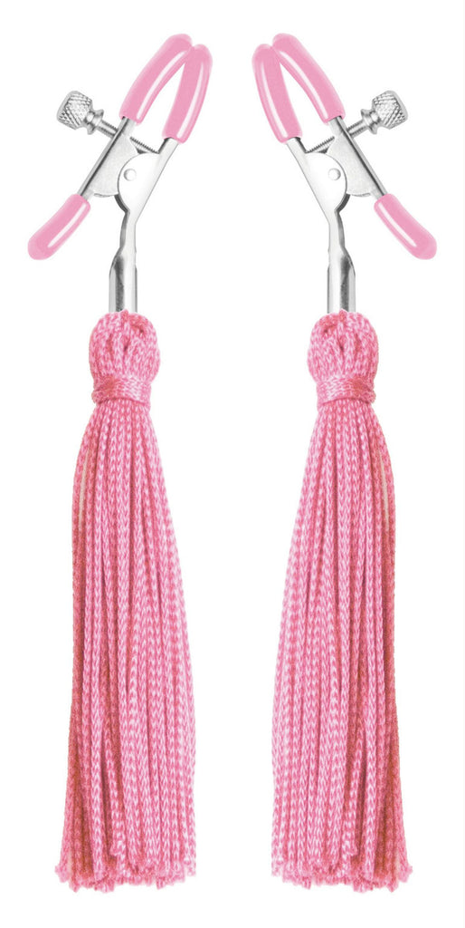 Tickle Me Pink Nipple Clamp Tassels