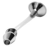 Stainless Steel Ass Funnel with Hollow Anal Plug