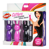 Clitters 3 Silicone Sleeves with Vibrating Bullet