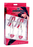 Captive Heart Padlock Nipple Clamps