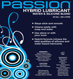 Passion Water and Silicone Blend Hybrid Lubricant - 55 Gallon