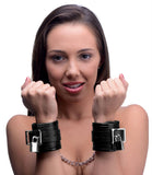 Locking Padded Wrist Cuffs with Chain