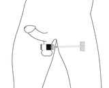 Locking Mounted CBT Scrotum Cuff with Bar