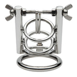 Stainless Steel Urethral Spreader CBT Chastity Cage