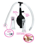 Nipple Pumping System with Dual Detachable Acrylic Cylinders