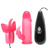 Luv Flicker Plus Vibrating Bullet with Attachments