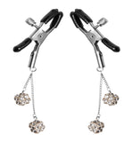 Ornament Adjustable Nipple Clamps with Jewel Accents