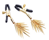 Lure Adjustable Nipple Clamps with Gold Spikes