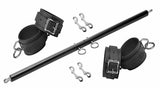 Black Doggy Style Spreader Bar Kit with Cuffs