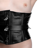 Strict Leather Locking Corset- Small