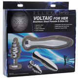 Zeus Deluxe Series Voltaic for Her Stainless Steel Female E-stim Kit