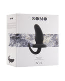 Sono No 15 Black 6 Inch Butt Plug with Tail