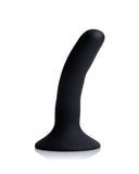 Black Silicone Strap-On Dildo - Small