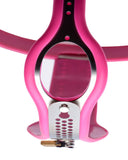 Pink Stainless Steel Adjustable Female Chastity Belt