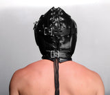 Sensory Deprivation Hood with Open Mouth Gag