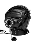 Sensory Deprivation Hood with Open Mouth Gag