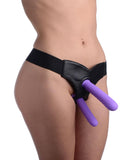 Trintiy Strap-On Silicone 3 Piece Dildo Set &ndash; Black