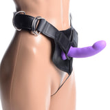 Flaunt Strap On with Purple Silicone Dildo