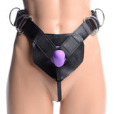 Flaunt Strap On with Purple Silicone Dildo