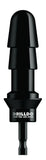 12 Inch Black Dildo with Drilldo Bit