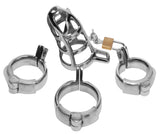 Detained Stainless Steel Chastity Cage