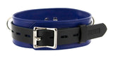 Strict Leather Deluxe Locking Collar - Blue and Black