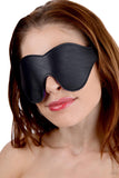 Strict Leather Purple Fur Lined Blindfold