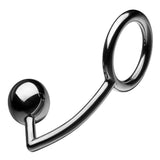 Tom of Finland Stainless Steel Cock Ring with Anal Ball