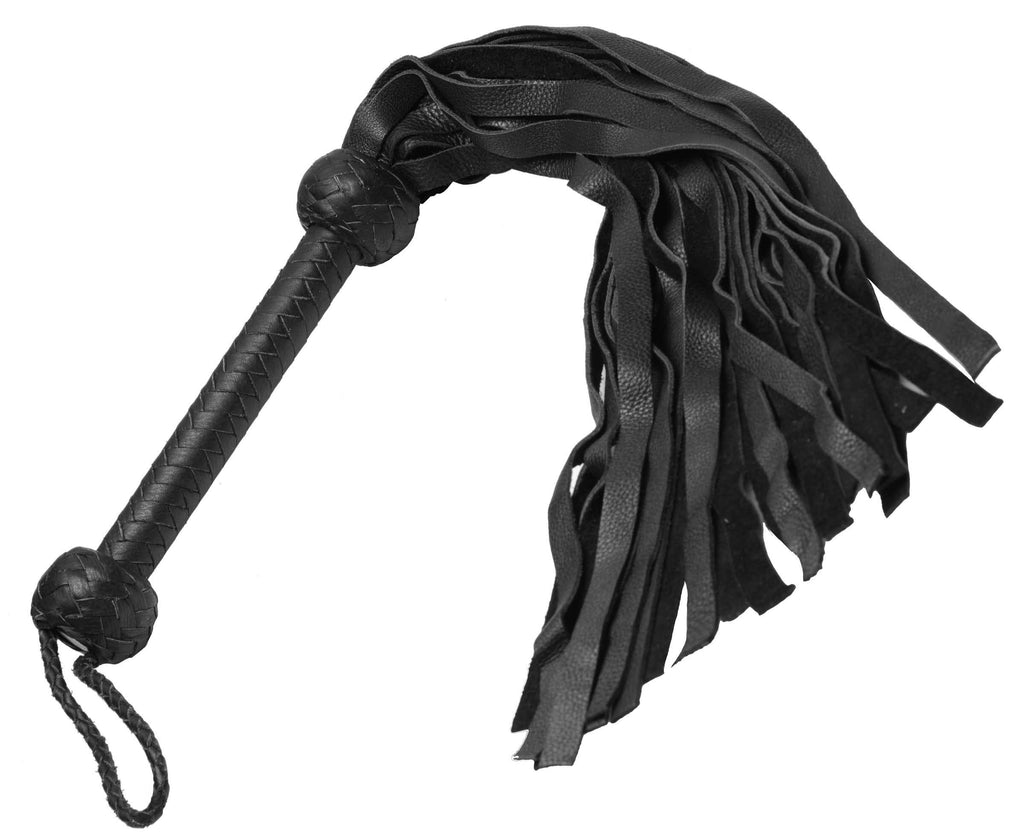 Strict Leather Flogger- Black